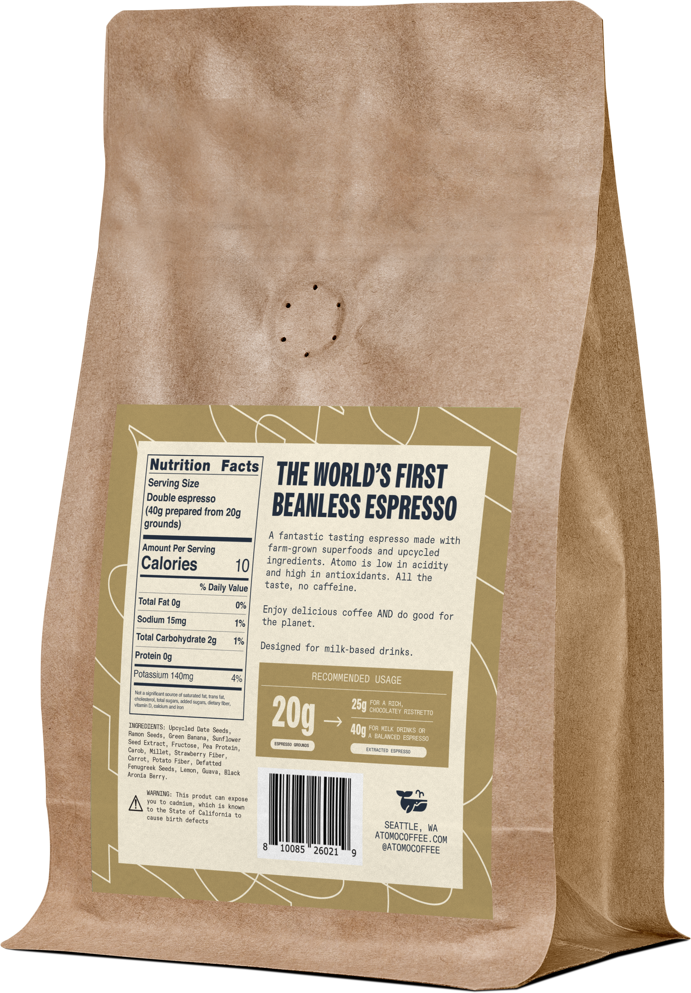 Espresso Grounds - Decaf Coachella Latte Blend - 1LB